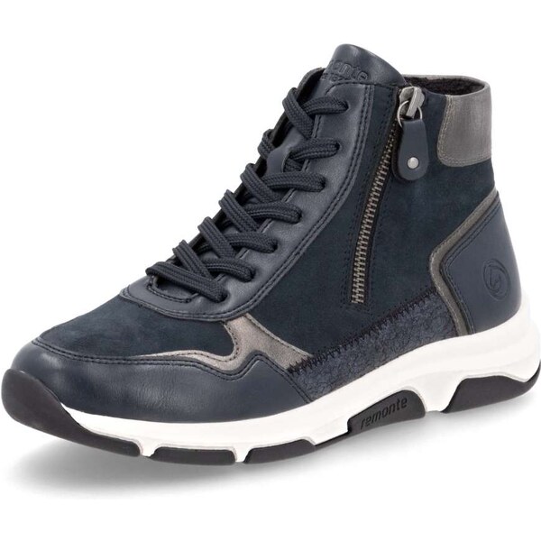 RIEKER Dámska členková obuv REMONTE D1S70-14 modrá W4 56638793