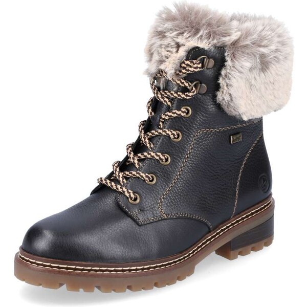 RIEKER Dámska členková obuv REMONTE D0B74-01 čierna W5 56383639