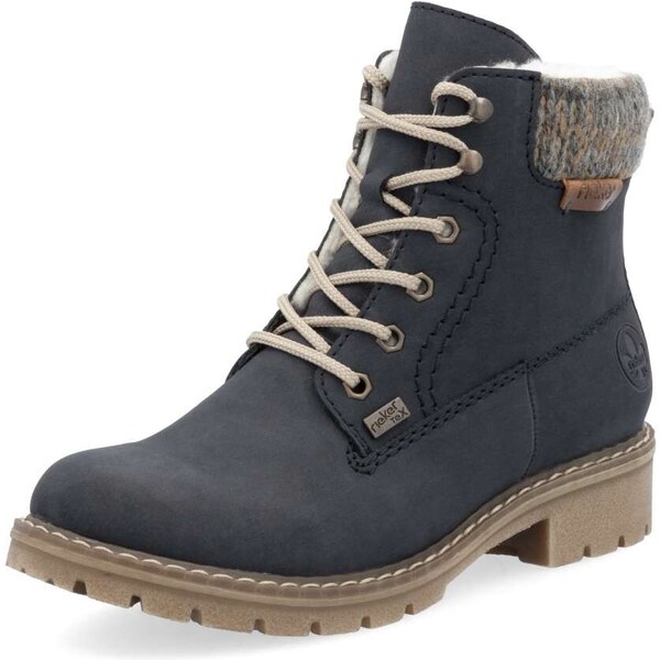 Dámska členková obuv RIEKER Y9118-14 modrá W5 56578421