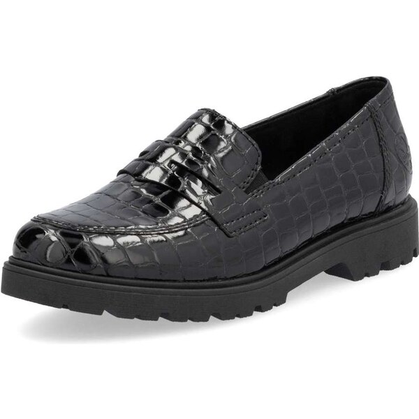 Dámske mokasíny RIEKER 45560-03 čierna W5 56645106