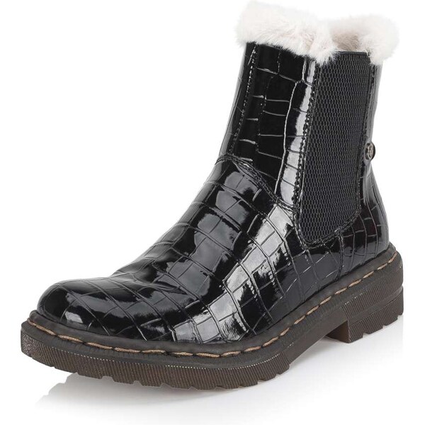 Dámska členková obuv RIEKER 78250-00 čierna W4 56802868