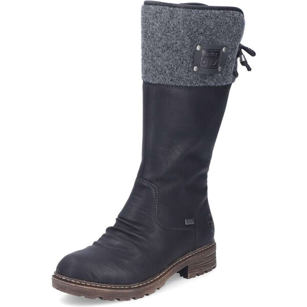 Dámske čižmy RIEKER Z4765-00 čierna W4 56817072
