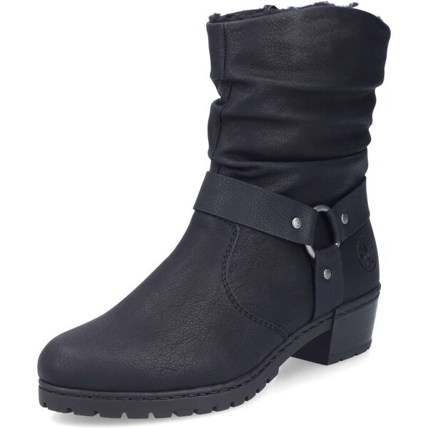 Dámska členková obuv RIEKER Y1760-00 čierna W5 57020279