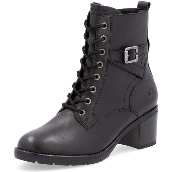 RIEKER Dámska členková obuv REMONTE D2A74-00 čierna W4 57022249