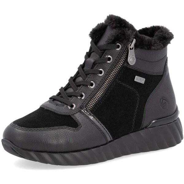 RIEKER Dámska členková obuv REMONTE D5985-02 čierna W4 57133695