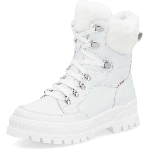Dámska členková obuv RIEKER W2174-80 biela W5 57133707