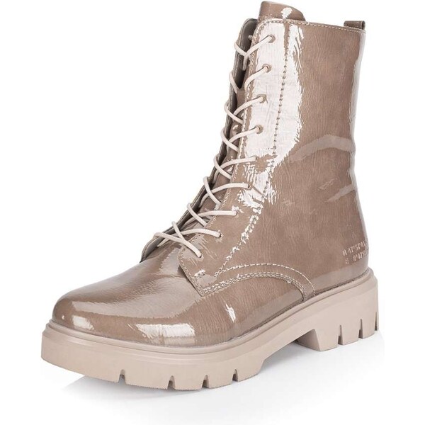 RIEKER Dámska členková obuv REMONTE D1W72-64 béžová W4 57175059