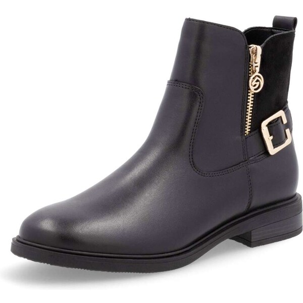 RIEKER Dámska členková obuv REMONTE D1U71-00 čierna W4 57180852