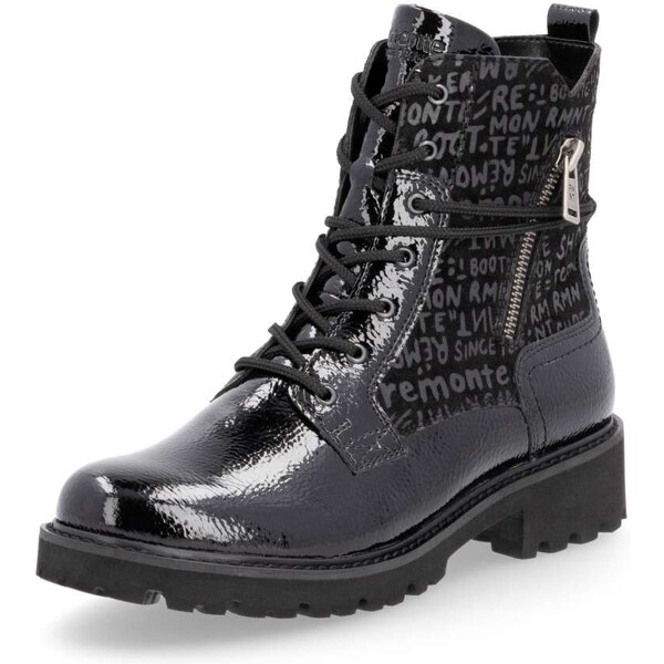 RIEKER Dámska členková obuv REMONTE D8659-03 čierna W4 57315337