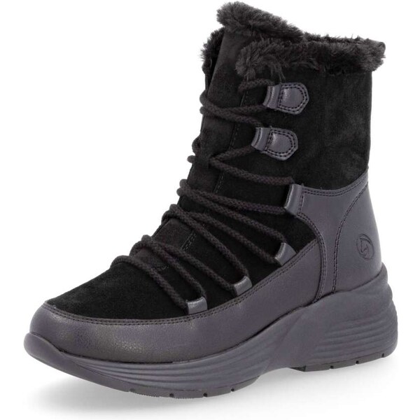 RIEKER Dámska členková obuv REMONTE D6685-02 čierna W4 57361072