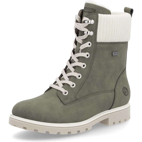 RIEKER Dámska členková obuv REMONTE D8482-54 zelená W4 57825959