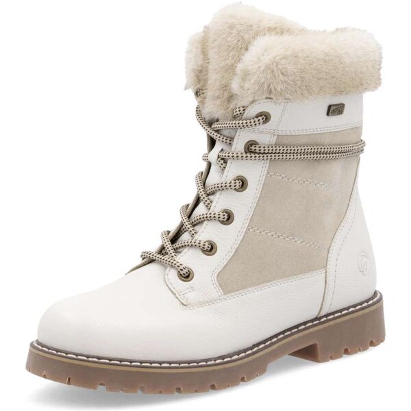 RIEKER Dámska členková obuv REMONTE D9381-80 biela W4 58203562