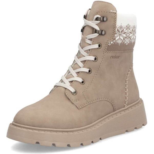 Dámska členková obuv RIEKER 70403-20 béžová W4 58226517