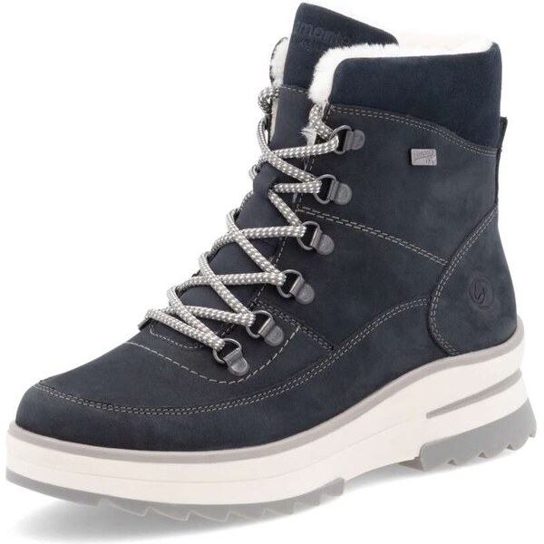 RIEKER Dámska členková obuv REMONTE D2B74-14 modrá W5 64354980