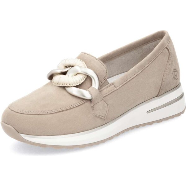 RIEKER Dámske mokasíny REMONTE D1G11-62 béžová S5 61788580