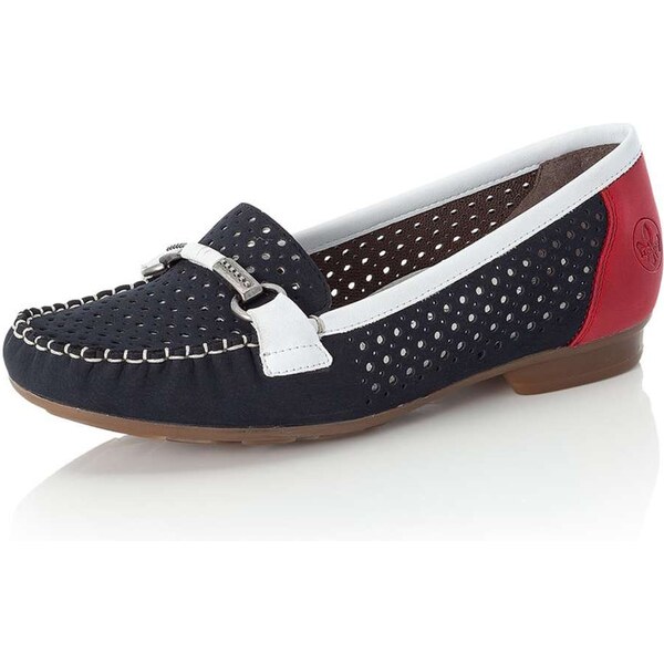 Dámske mokasíny RIEKER 40065-14 modrá S5 37724960