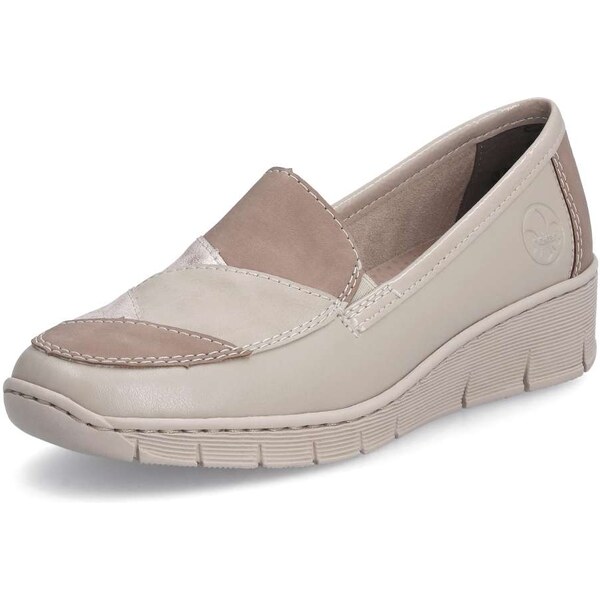 Dámske mokasíny RIEKER 53785-60 béžová S5 48764196