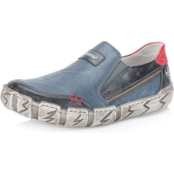 Dámske mokasíny RIEKER L0359-12 modrá S5 61788605