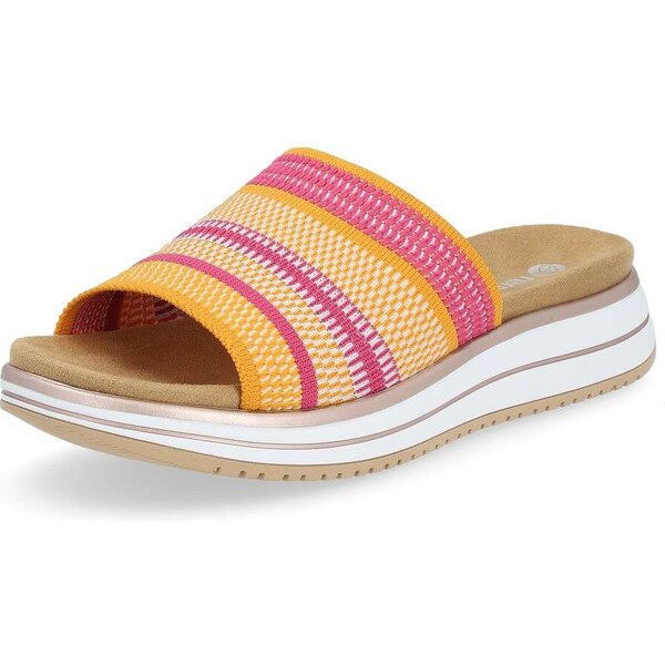 RIEKER Dámske šľapky REMONTE D1J54-68 žltá S5 50257665