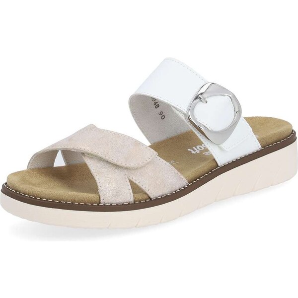 RIEKER Dámske šľapky REMONTE D2048-90 biela S5 49042712