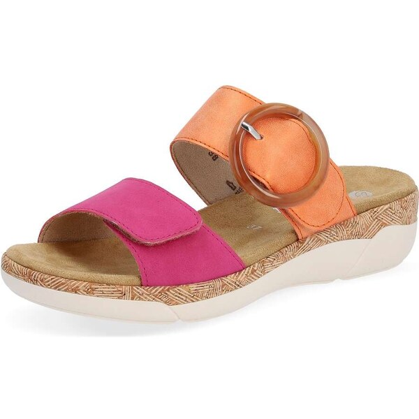 RIEKER Dámske šľapky REMONTE R6858-38 oranžová S5 49302172