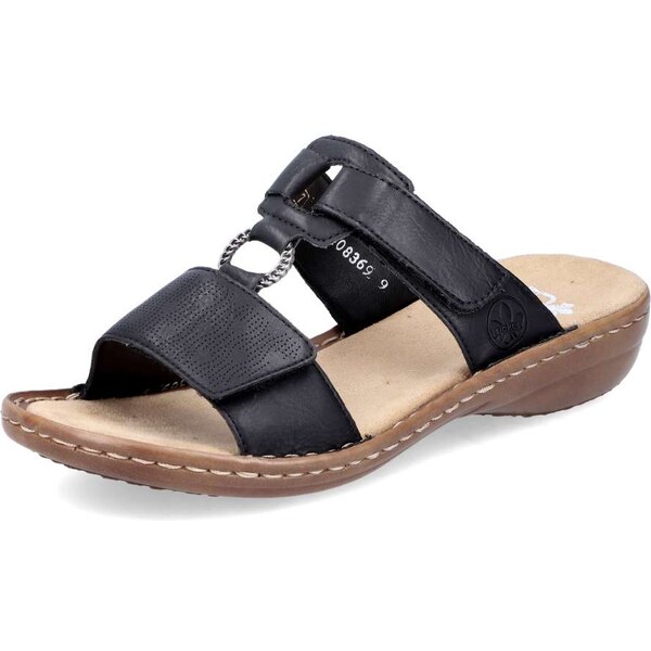 Dámske šľapky RIEKER 60885-00 BLACK F/S6 15578426