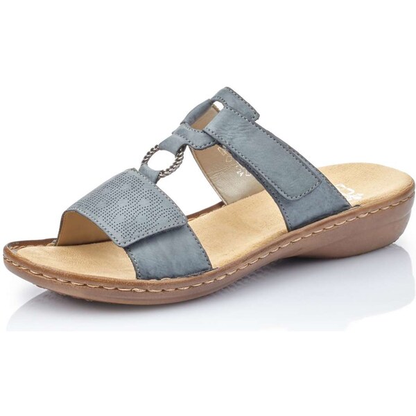 Dámske šľapky RIEKER 60885-12 modrá S6 15603269