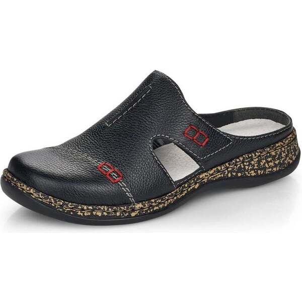 Dámske šľapky RIEKER 46362-00 čierna S5 29379315