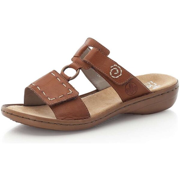 Dámske šľapky RIEKER 60822-24 hnedá S5 57067022