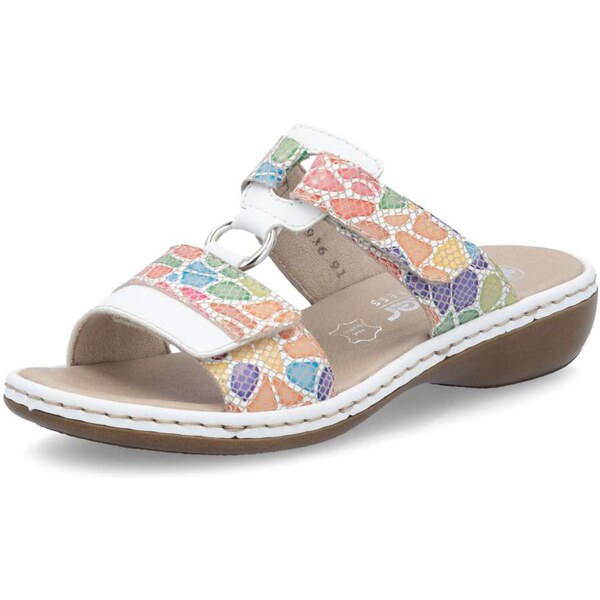 Dámske šľapky RIEKER 659X6-91 biela S5 61788629