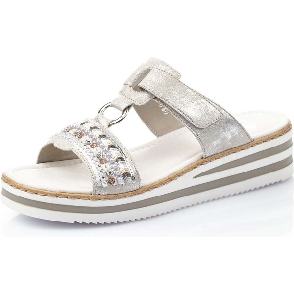 Dámske šľapky RIEKER V02M6-40 sivá S5 16019048