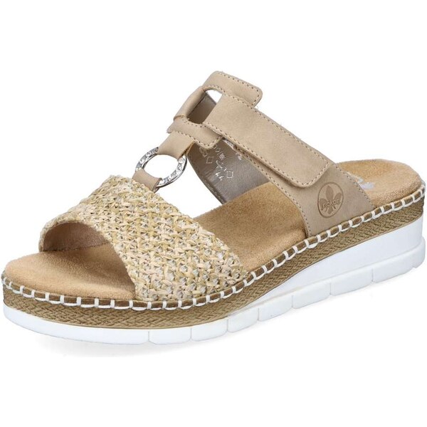 Dámske šľapky RIEKER V1243-60 béžová S5 31682888