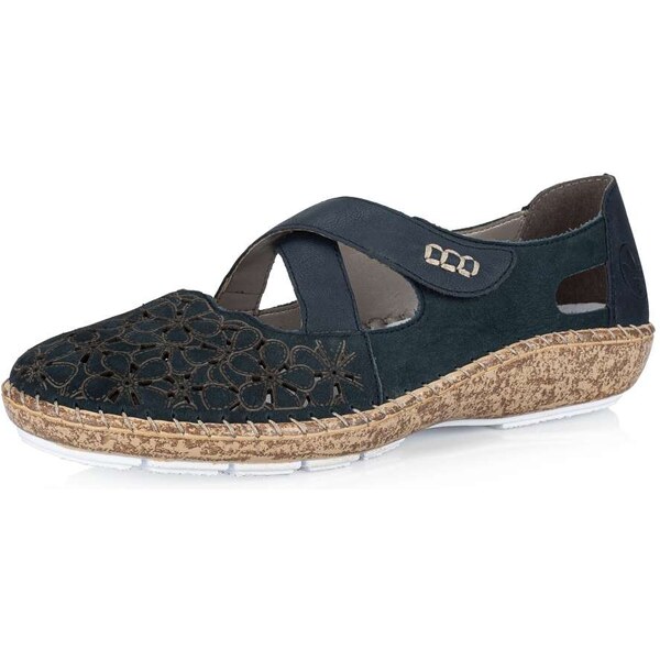 Dámske poltopánky RIEKER 44856-14 modrá S5 22106210