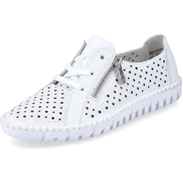 Dámske poltopánky RIEKER M2300-80 biela S6 30503585