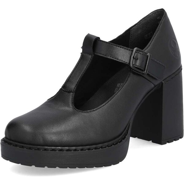 Dámske poltopánky RIEKER Y4160-00 čierna S5 48764237