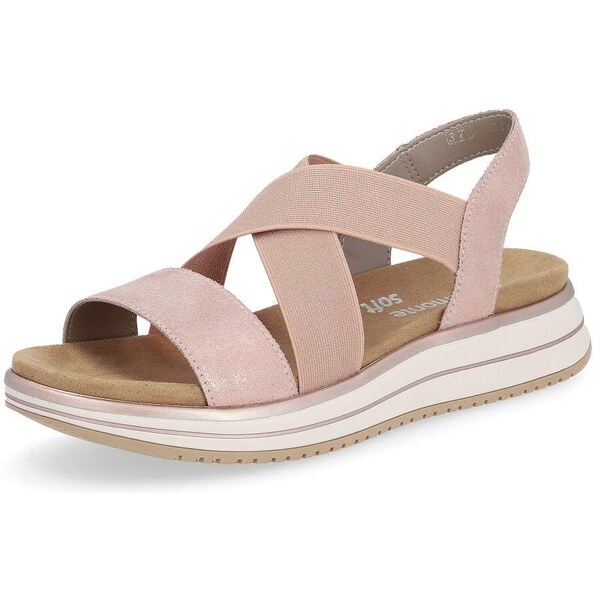 RIEKER Dámske sandále REMONTE D1J50-31 ružová S5 55894938