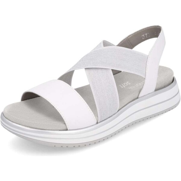 RIEKER Dámske sandále REMONTE D1J50-81 biela S5 61788658