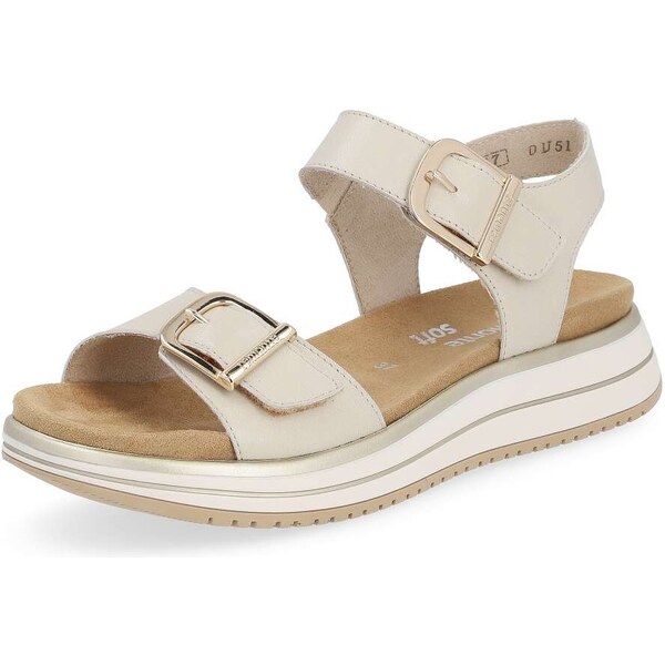 RIEKER Dámske sandále REMONTE D1J51-80 béžová S5 56906346