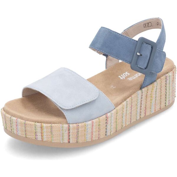 RIEKER Dámske sandále REMONTE D1N54-12 modrá S5 61788663