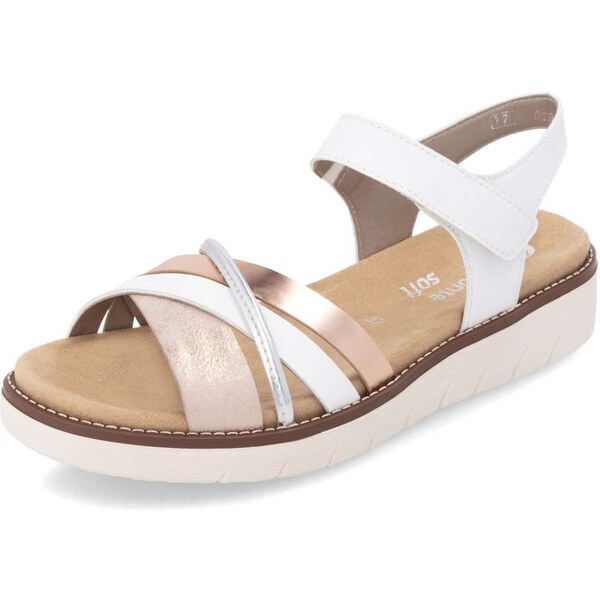 RIEKER Dámske sandále REMONTE D2058-80 biela S6 61788668