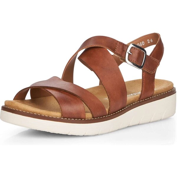 RIEKER Dámske sandále REMONTE D2060-24 hnedá S5 15932186