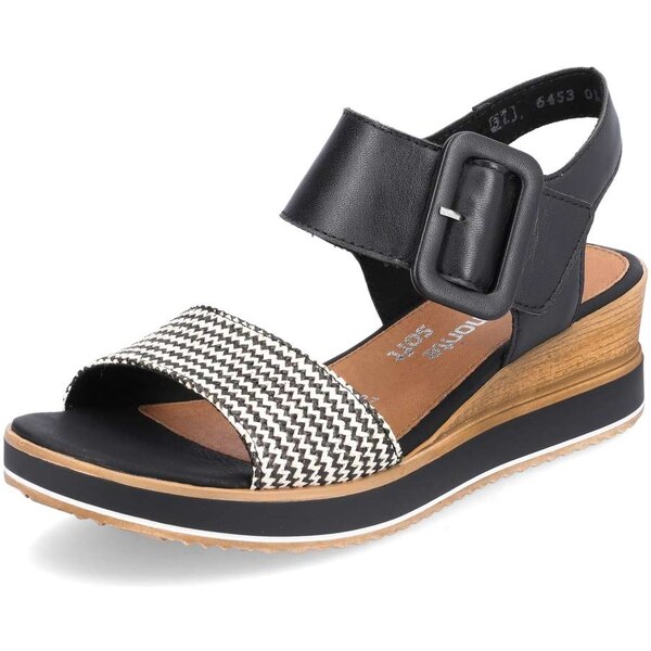 RIEKER Dámske sandále REMONTE D6453-01 čierna S6 48764242