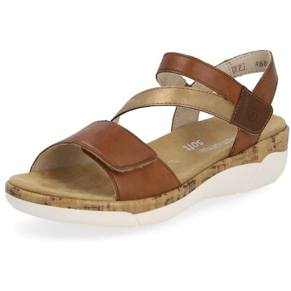 RIEKER Dámske sandále REMONTE R6860-24 hnedá S5 50055886