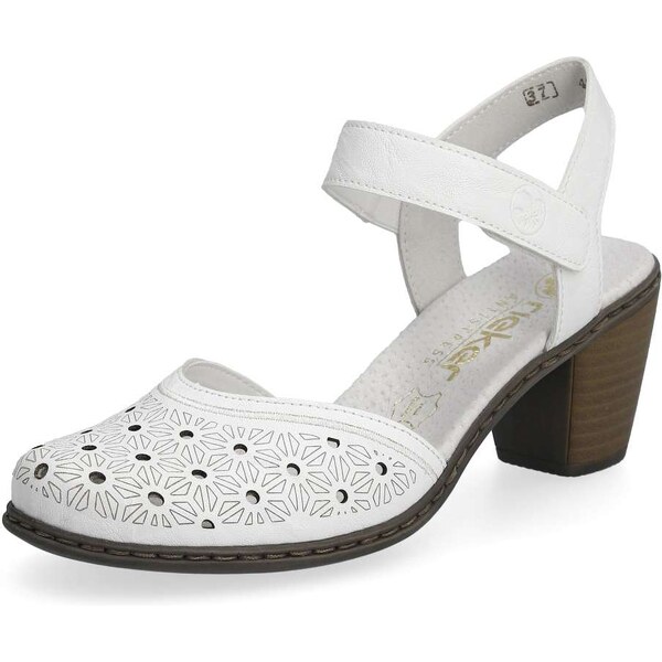 Dámske sandále RIEKER 40991-80 biela S5 61788678