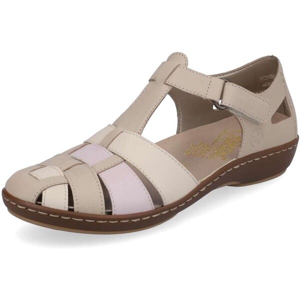 Dámske sandále RIEKER 45869-60 béžová S5 55393475