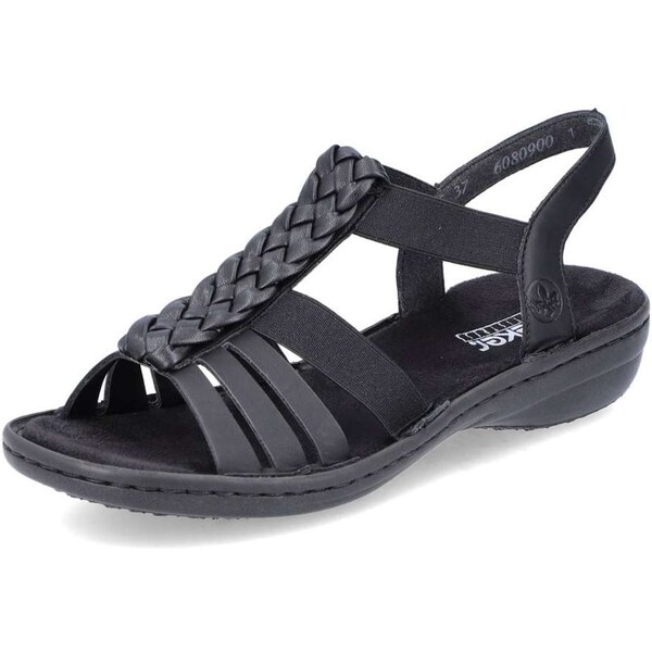 Dámske sandále RIEKER 60809-00 BLACK F/S6 29937255