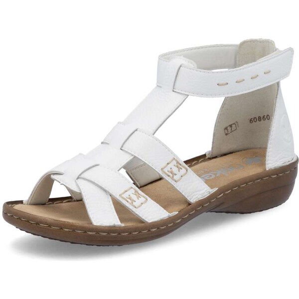 Dámske sandále RIEKER 60860-80 biela S5 61788683