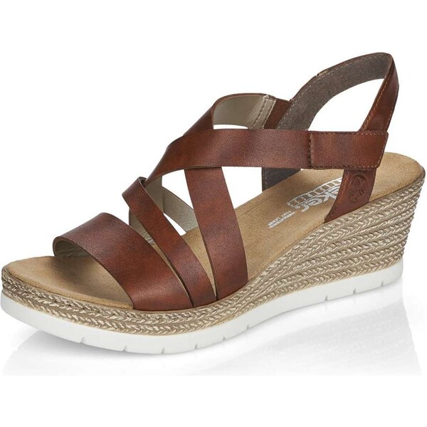 Dámske sandále RIEKER 61937-24 hnedá S5 22398957