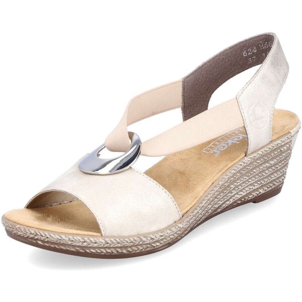 Dámske sandále RIEKER 624H6-60 béžová S5 29795618