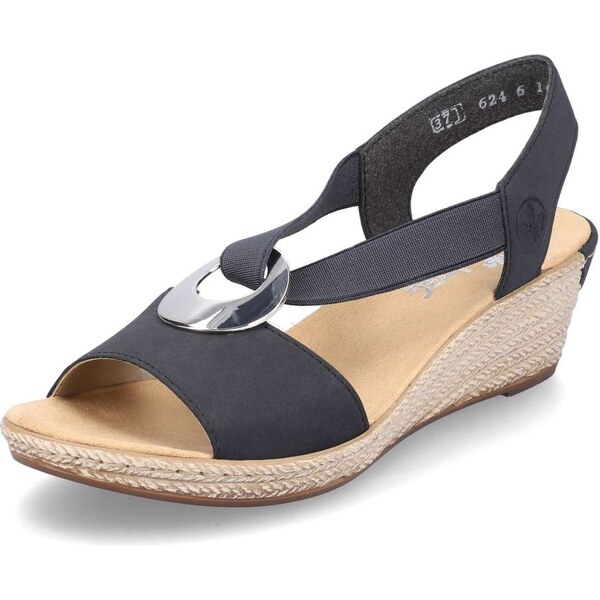 Dámske sandále RIEKER 624H6-14 modrá S5 61788693